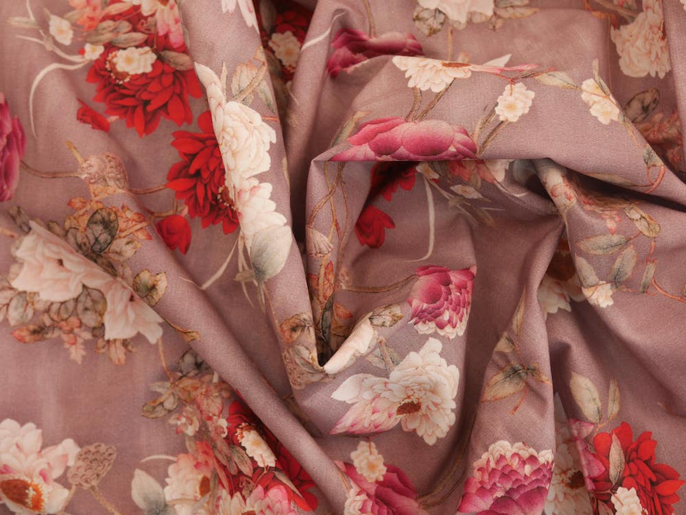 Printed Cotton Lawn - Chrisanthiam Bloom