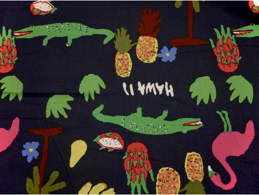 Printed Cotton Poplin - Hawaiian Tropic