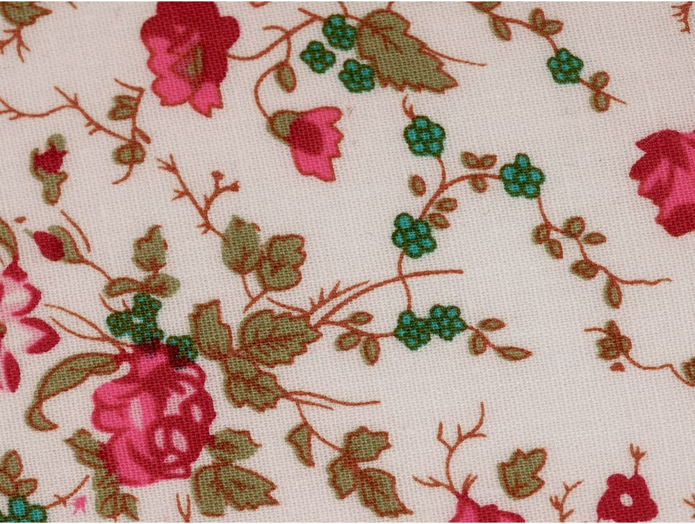 Printed Cotton Poplin - Rosa