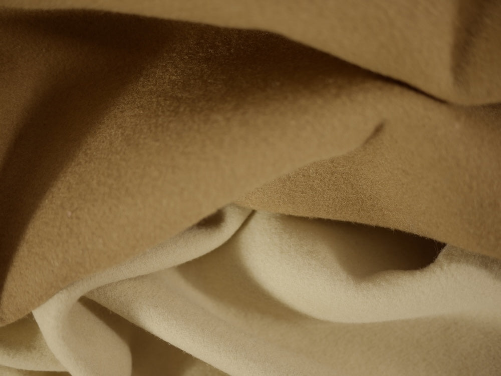 Wool Coating - Camel/Cream