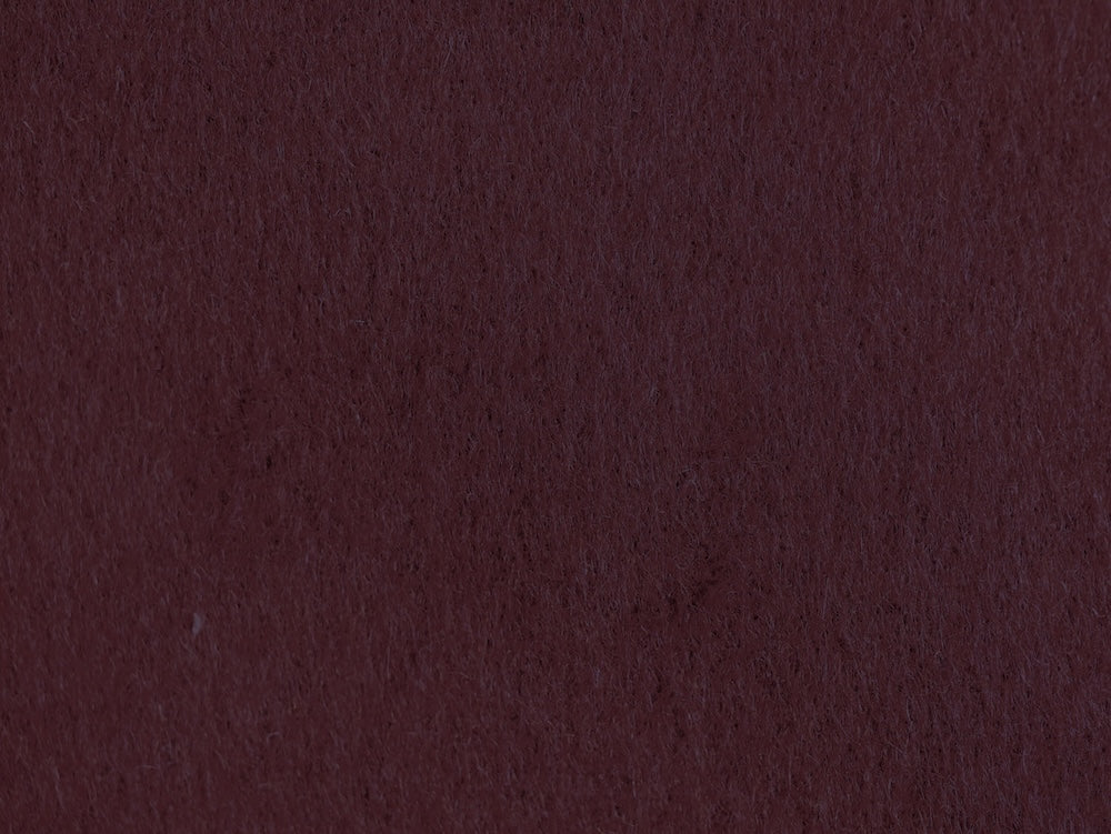 Wool Coating - Burgundy/Black