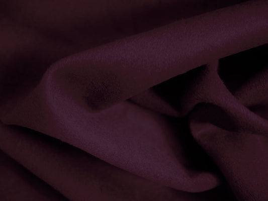 Reversible Wool Coating - Burgundy/Black