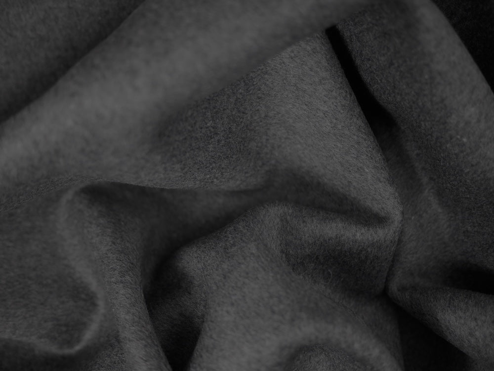 Reversible Wool Coating - Grey/Navy
