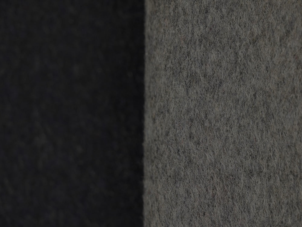 Reversible Wool Coating - Grey/Navy
