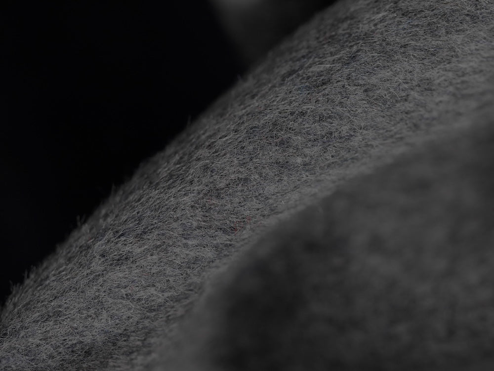 Reversible Wool Coating - Grey/Navy