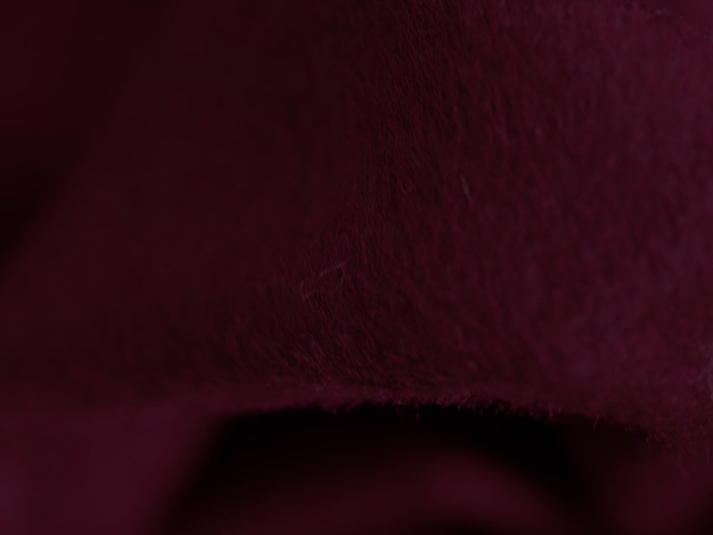 Wool Coating - Burgundy