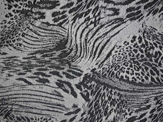 Double Jersey Polyester Viscose Jacquard Abstract