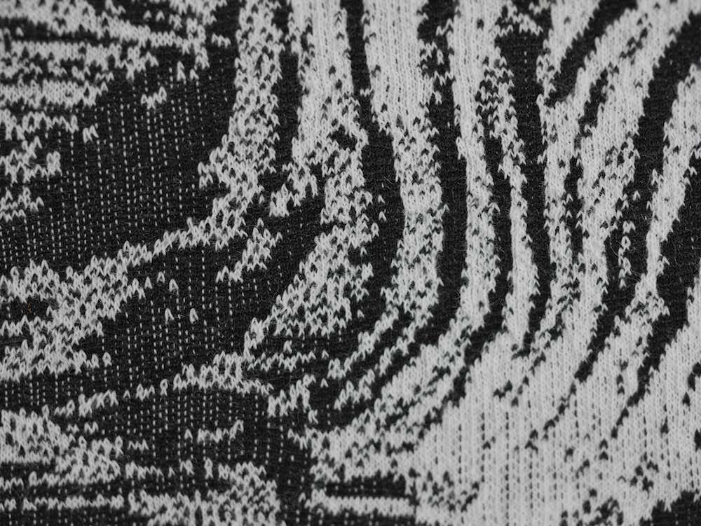 Double Jersey Polyester Viscose Jacquard Abstract