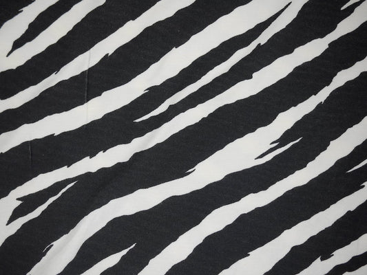 Single Jersey Printed Fabric - Zebra Print