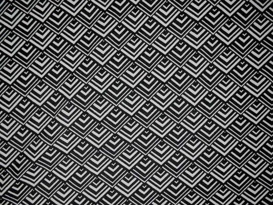Printed Viscose Jersey Fabric - Abstract Optical Illusion