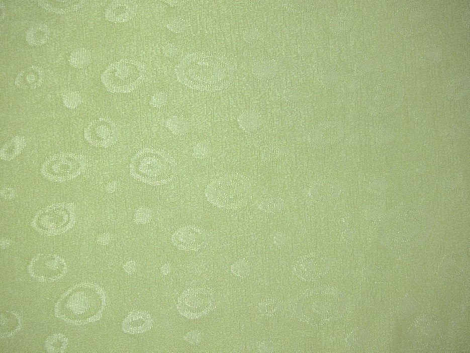 Single Jersey Fabric - Green Circle Collage
