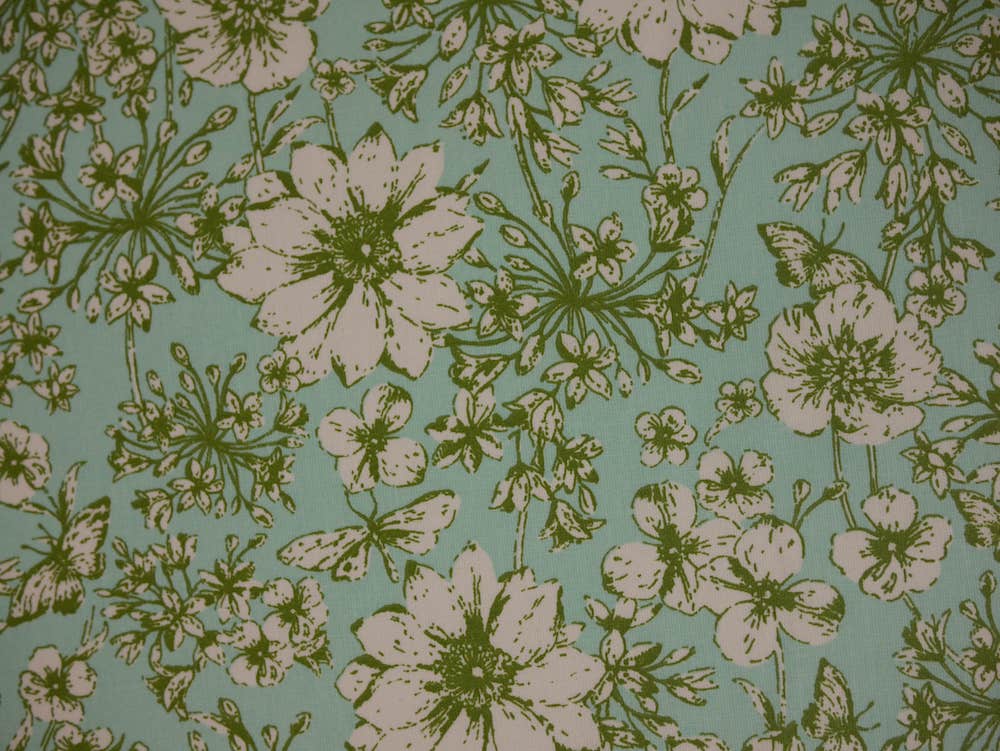 Printed Cotton Poplin - Flower Garden