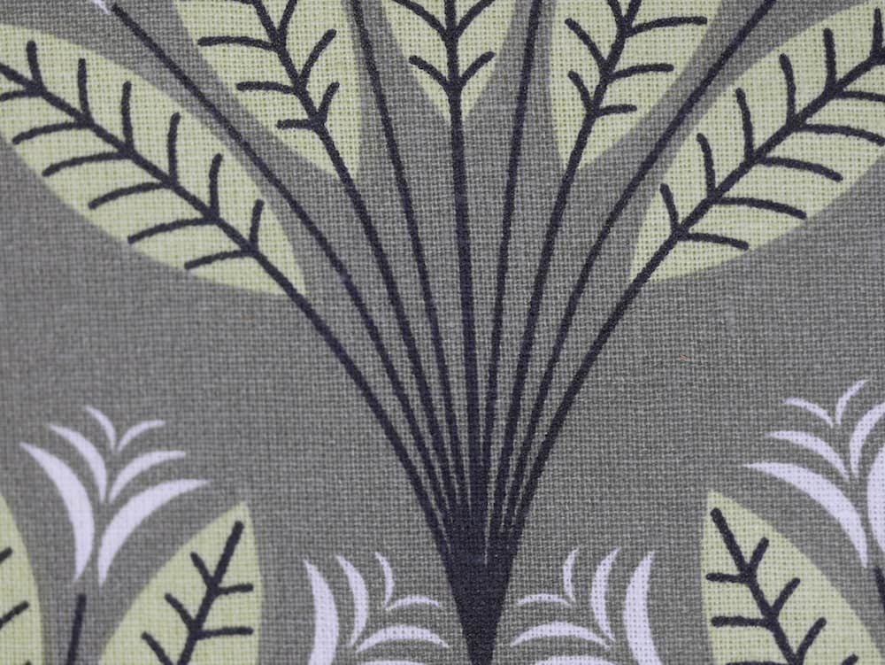 Printed Cotton Poplin - Peacock Leaf