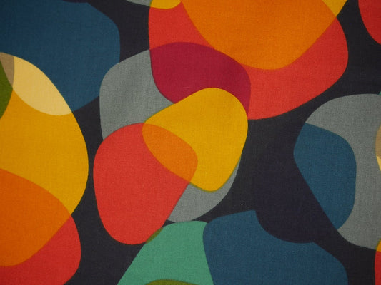 Printed Cotton Poplin - Retro Circles
