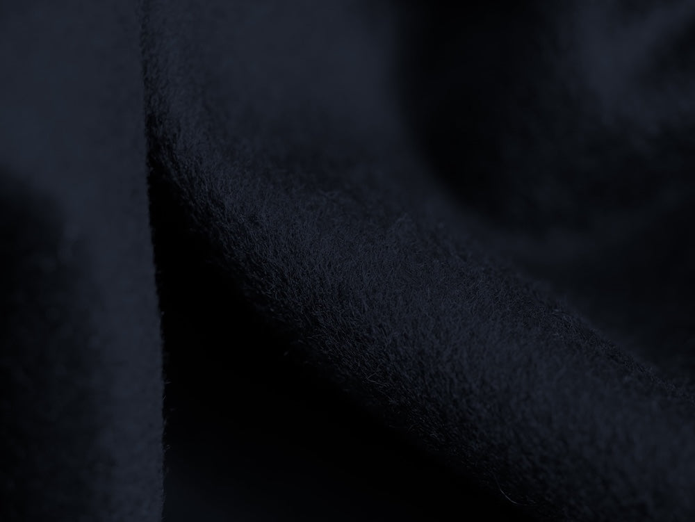 Wool Coating - Navy 0.65 Metre Remnant