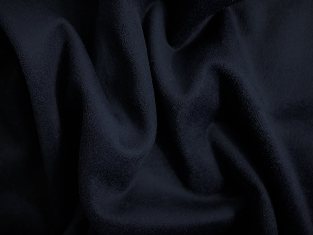 Wool Coating - Navy 0.65 Metre Remnant