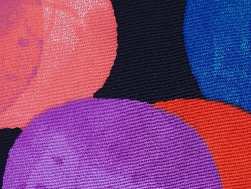 Satin Viscose - Funny Dots Print