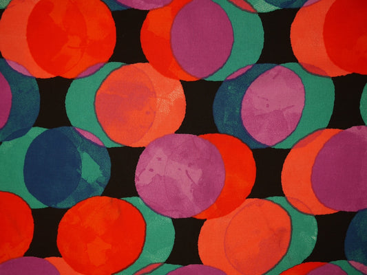 Satin Viscose - Funny Dots Print