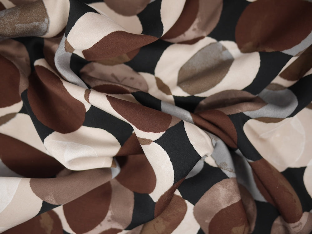 Satin Viscose - Funny Dots Print