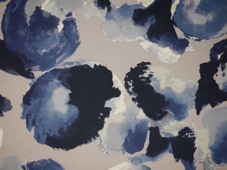 Stretch Satin Cotton - Abstract Polka Dots