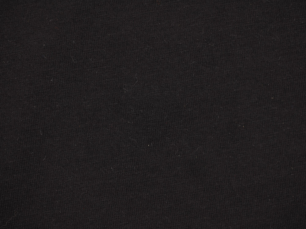 Single Organic Cotton Jersey Fabric - Black