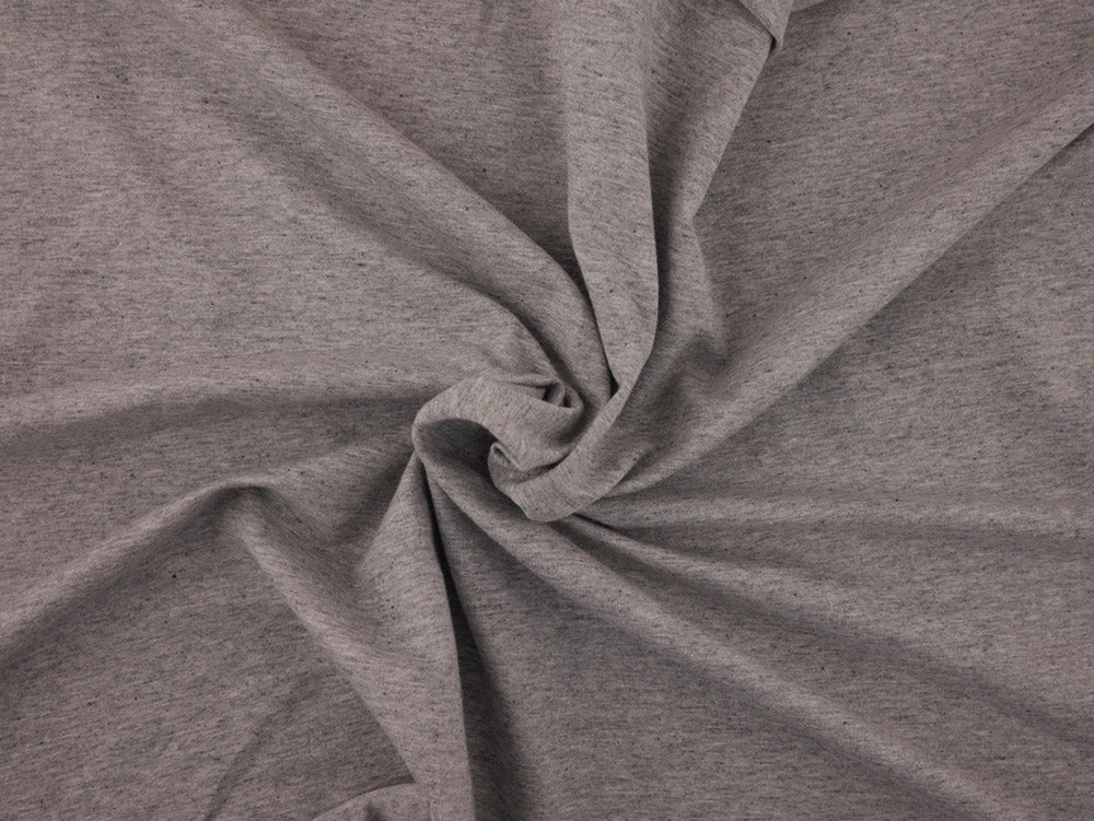 Single Jersey Fabric - Grey marl