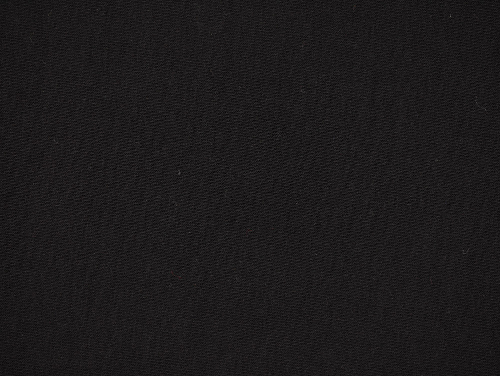 Single Organic Cotton Jersey Fabric - Black