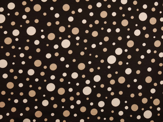 Printed Viscose Jersey Fabric - Polka Dotty