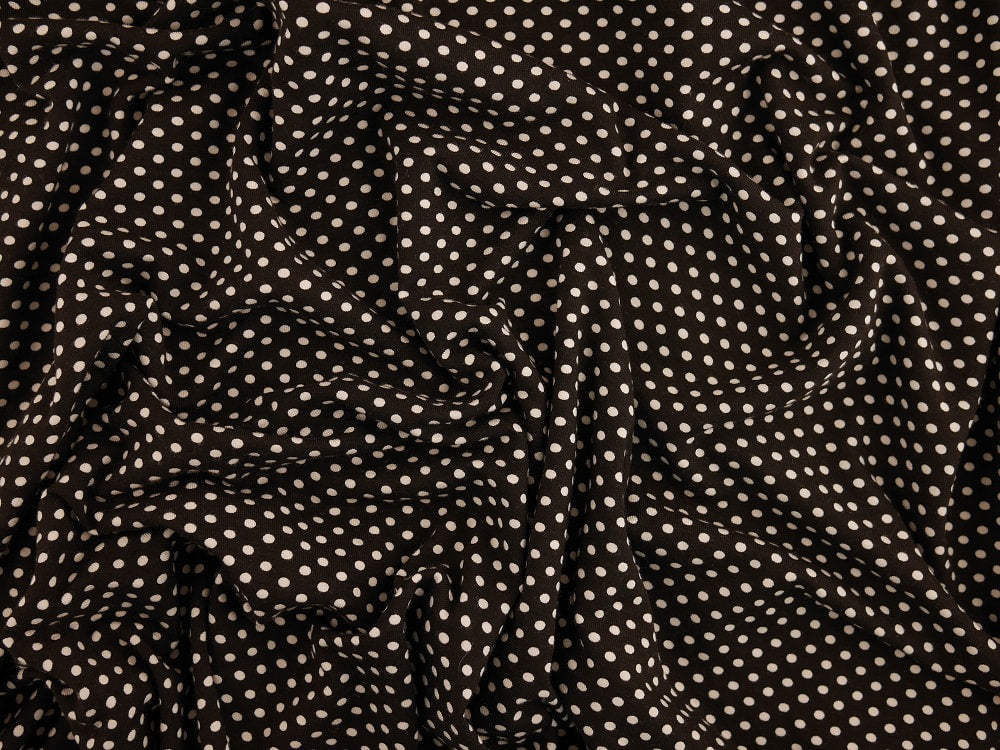 Printed Viscose jersey Fabric - Polka Dot