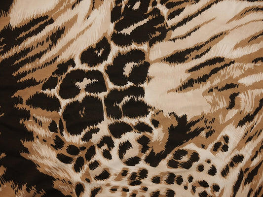 Printed Viscose Jersey Fabric - Animal
