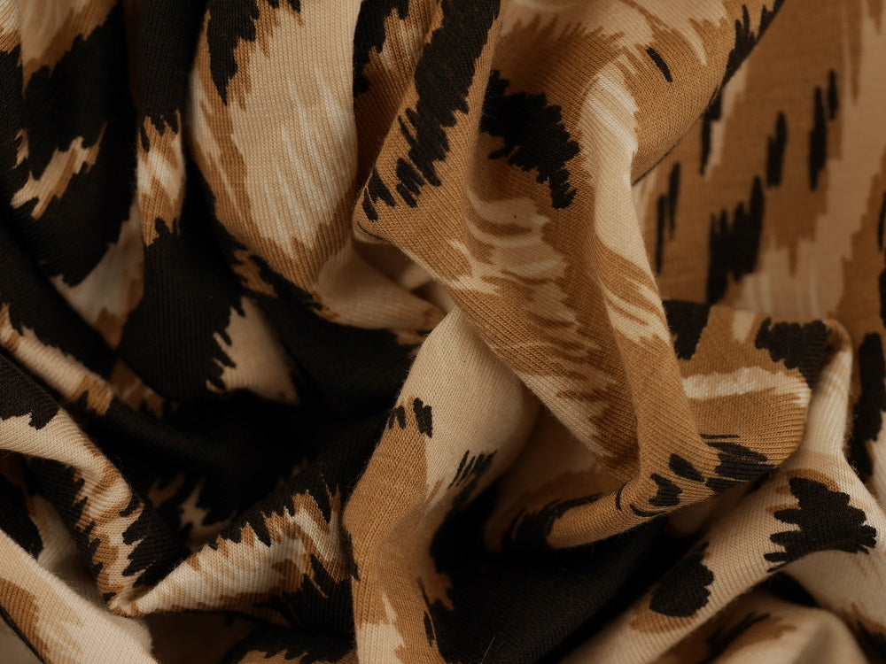 Printed Viscose Jersey Fabric - Animal