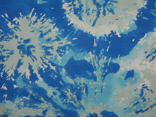 Printed Viscose Jersey Fabric - Water Splash Print
