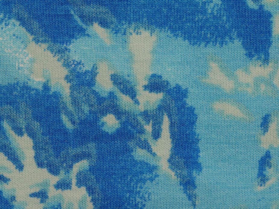 Printed Viscose Jersey Fabric - Water Splash Print