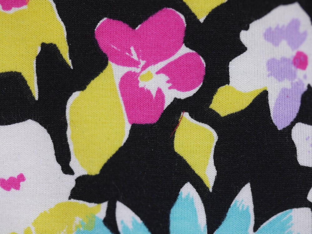 Printed Viscose Jersey Fabric - Flower Valley