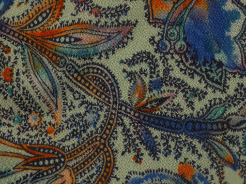 Single Jersey Printed Fabric - Abstract Foxglove