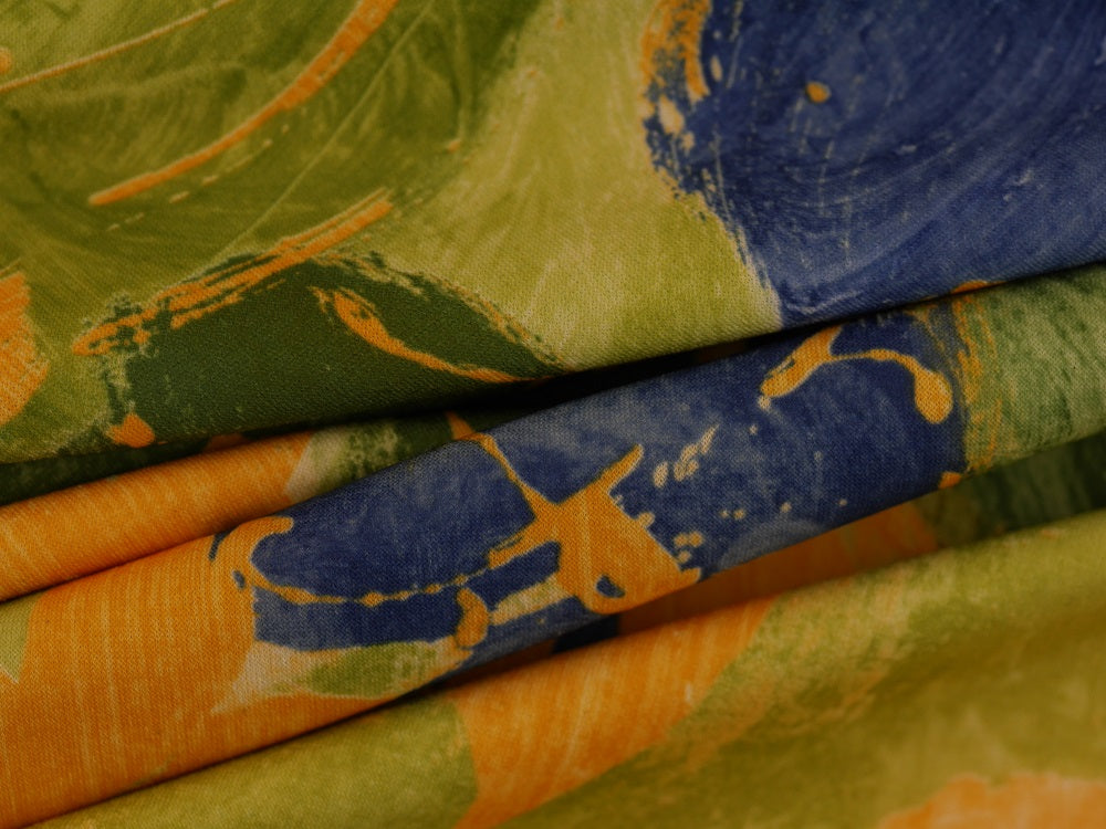 Single Jersey Printed Fabric - Painted Floral