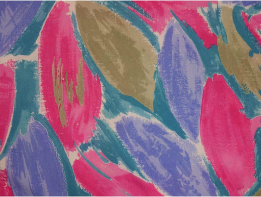 Single Jersey Printed Fabric - Abstract Petals