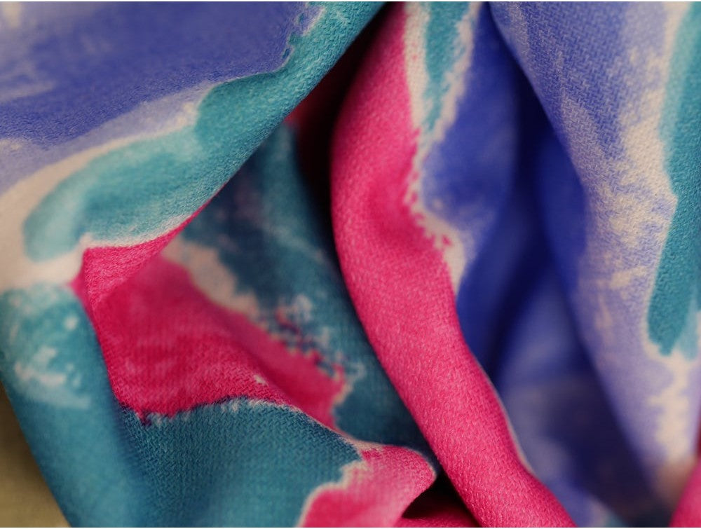 Single Jersey Printed Fabric - Abstract Petals