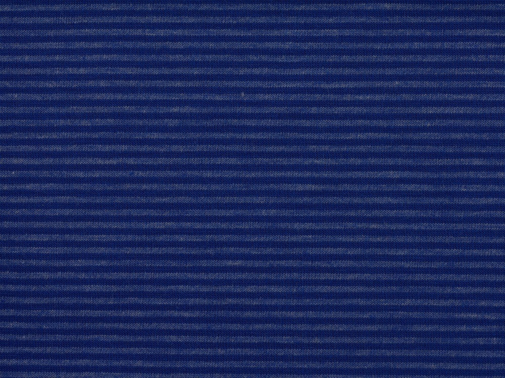 Single Jersey Stripe Fabric - Blue