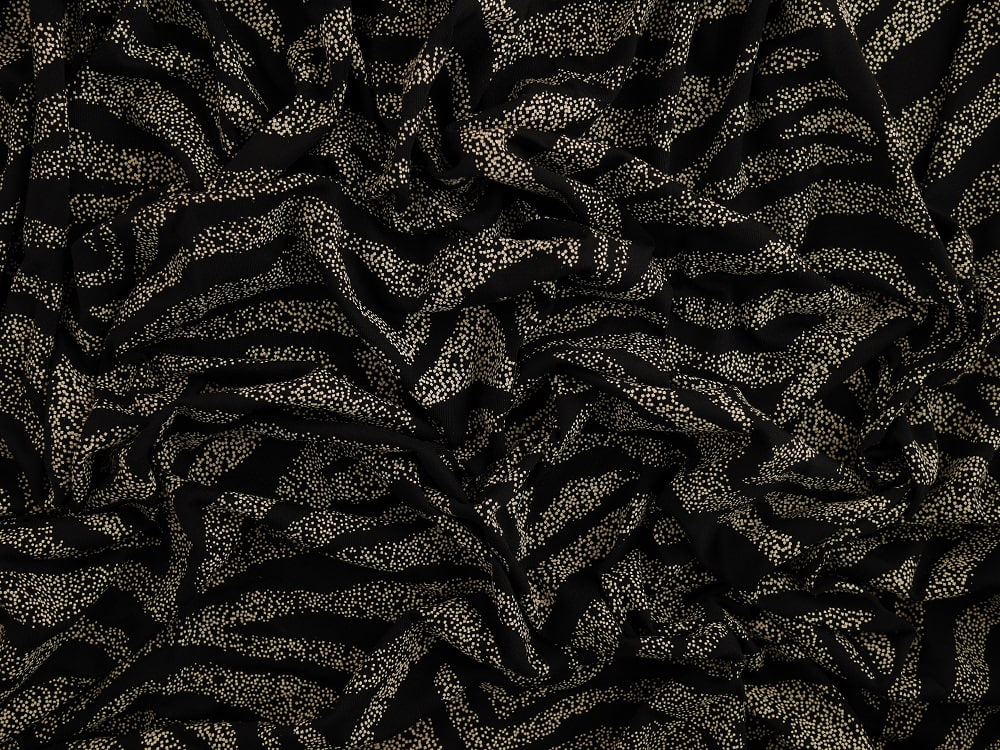 Single Jersey Printed Fabric - Animal Stripes