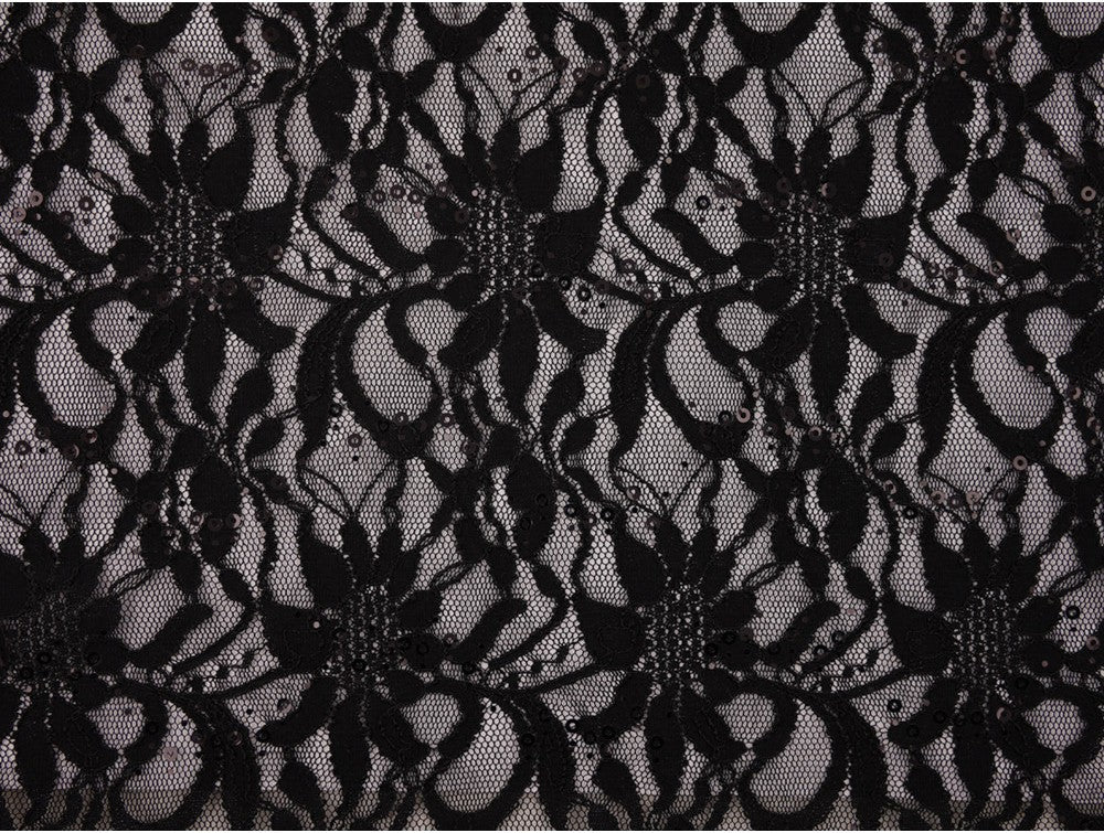 Sequinned Lace Fabric