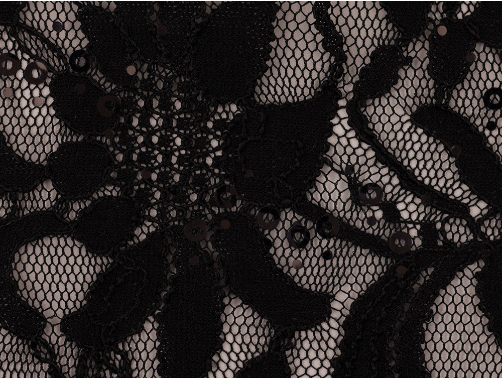 Sequinned Lace Fabric