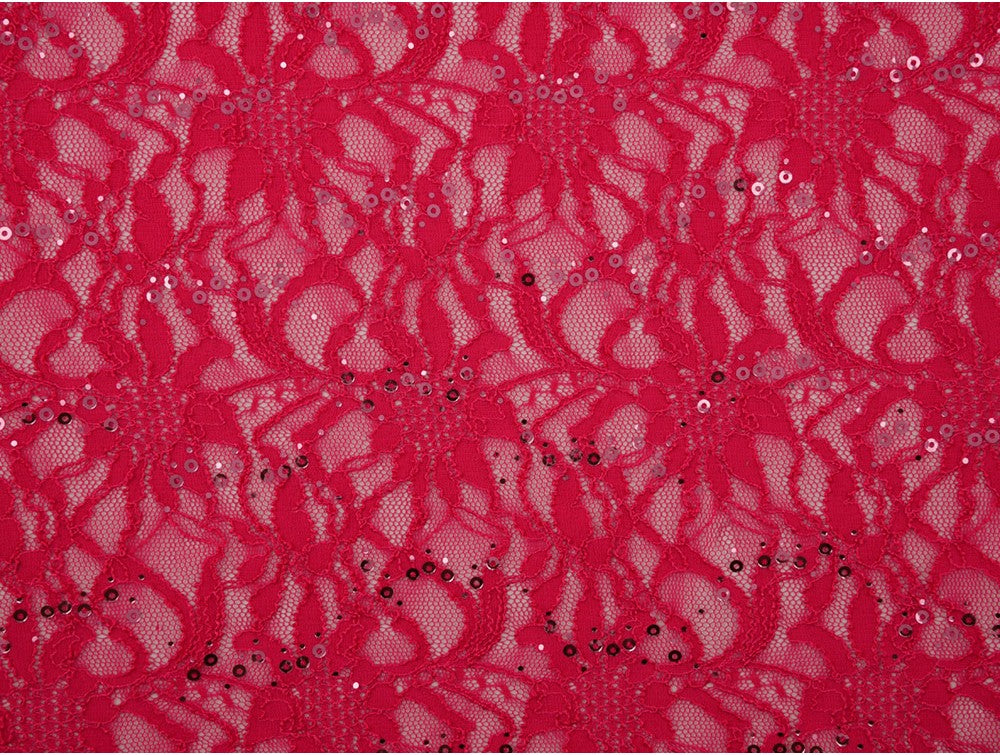 Sequinned Lace Fabric