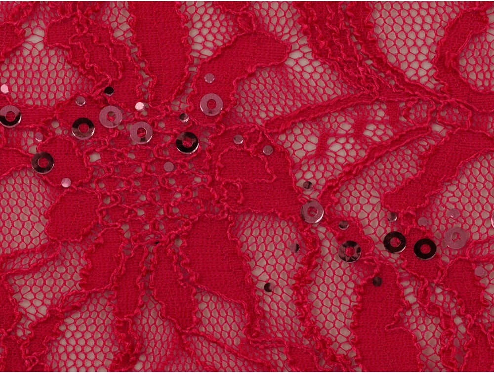Sequinned Lace Fabric