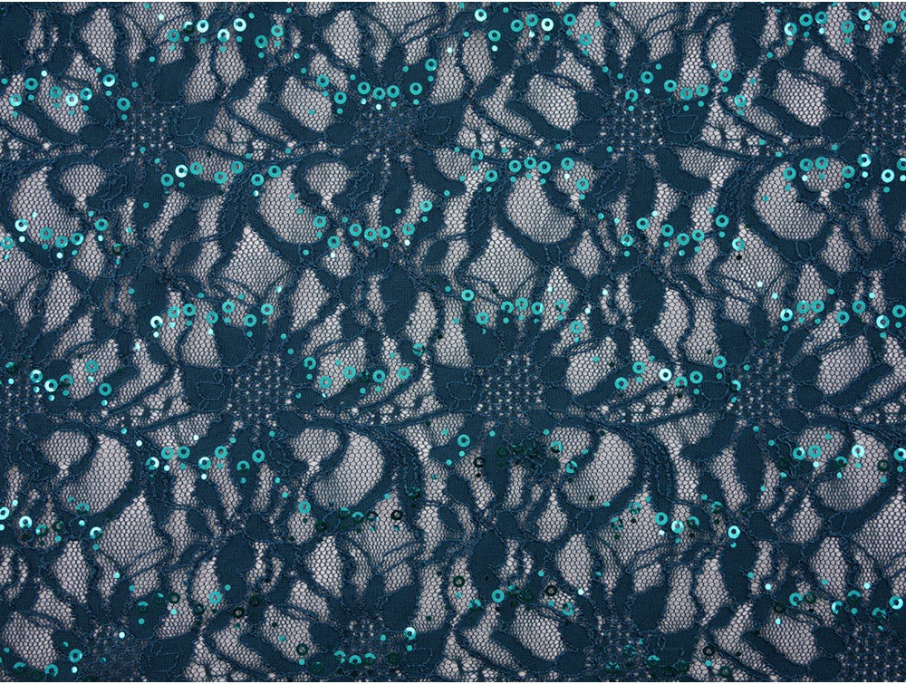 Sequinned Lace Fabric