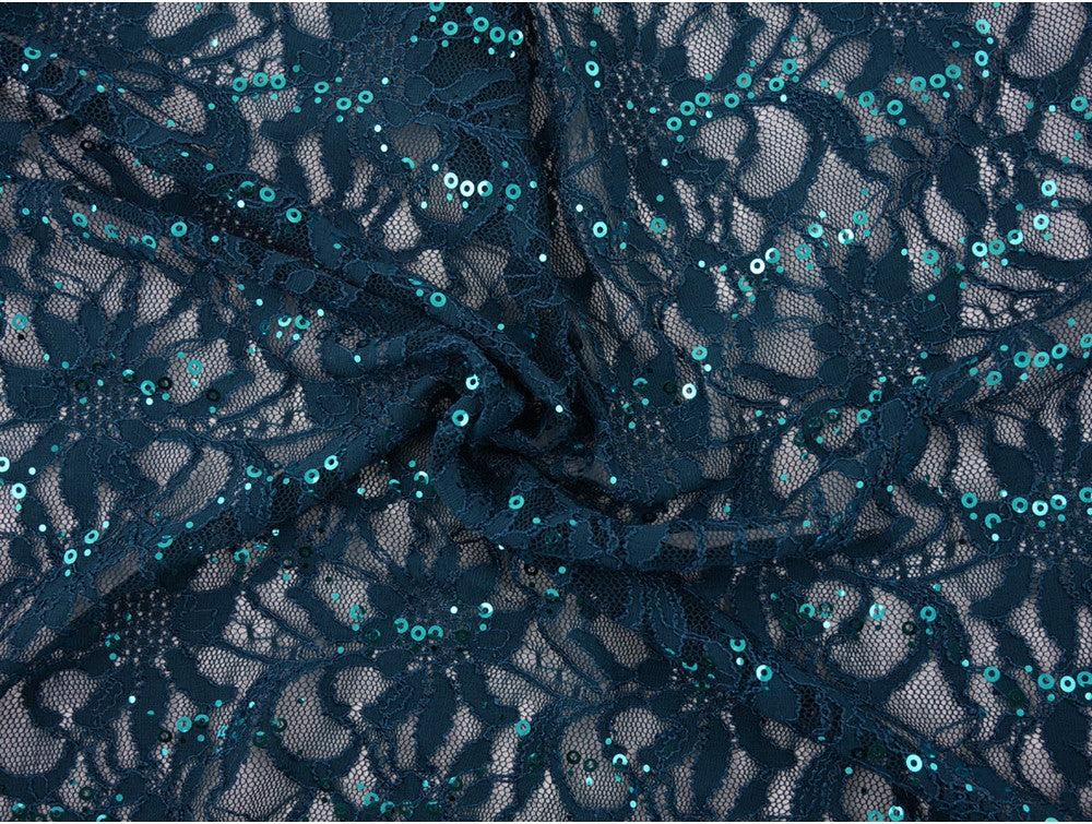 Sequinned Lace Fabric