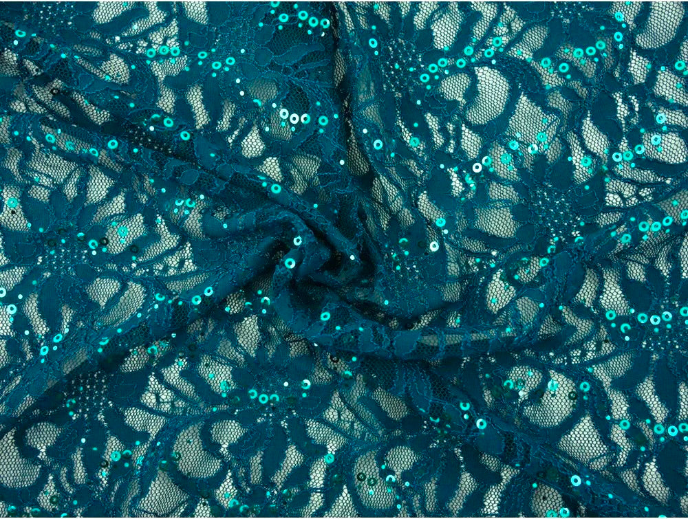 Sequinned Lace Fabric
