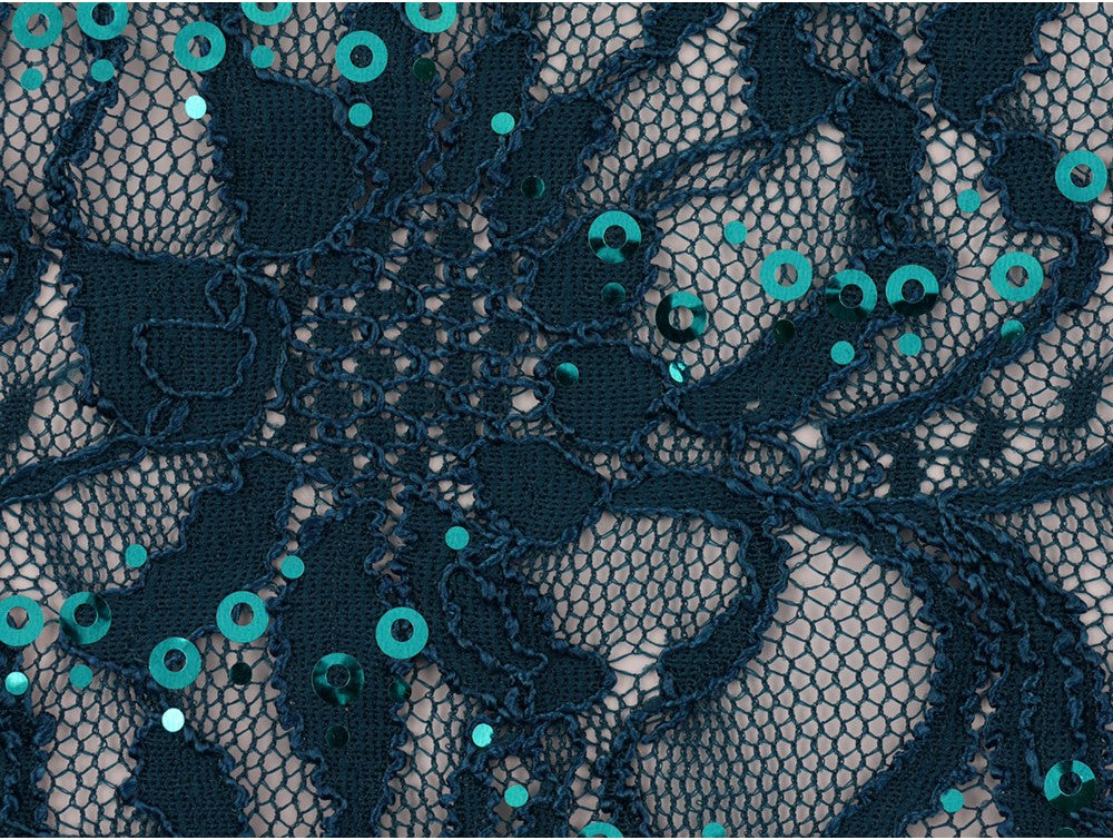 Sequinned Lace Fabric
