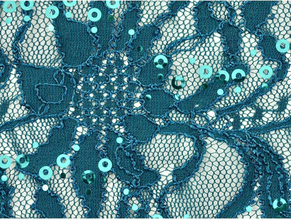 Sequinned Lace Fabric