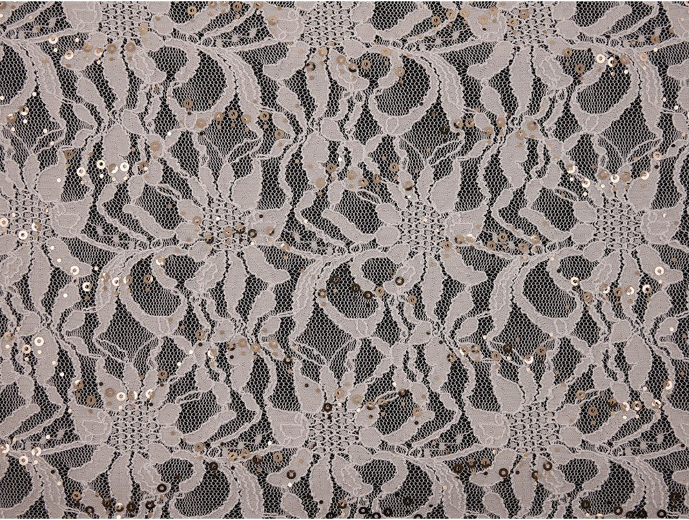 Sequinned Lace Fabric